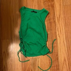 Green Sleeveless Top